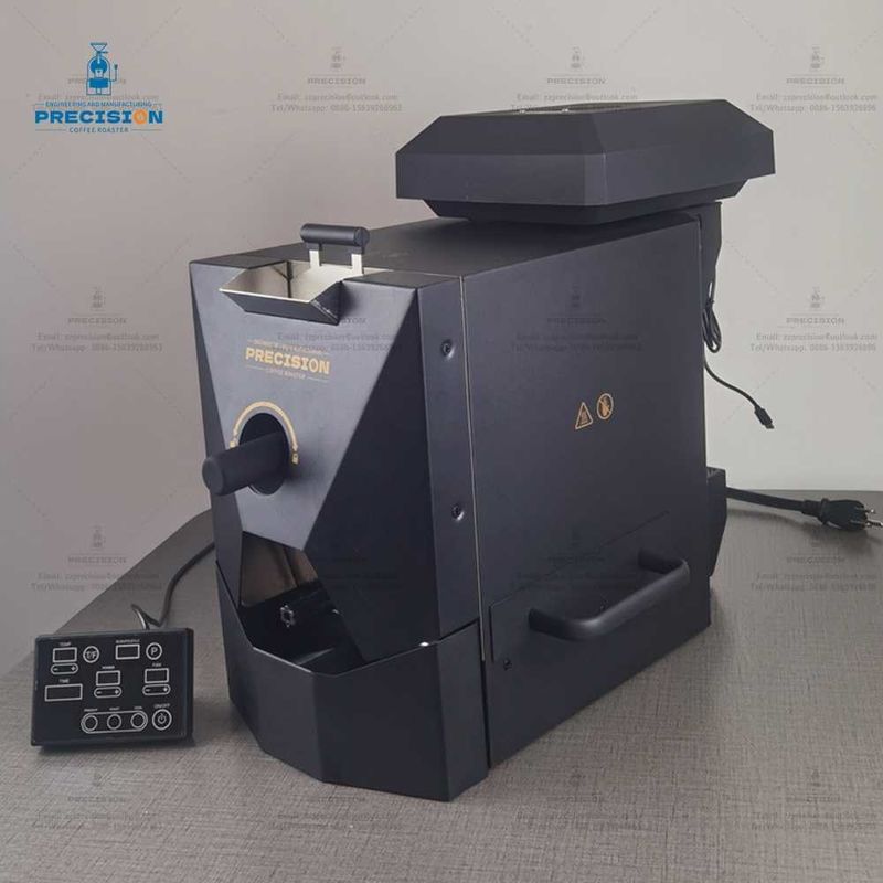 220V 2000W ব্ল্যাক হোয়াইট বিন রোস্টার হোম কফি রোস্টার মেশিন সম্পূর্ণ গরম বায়ু বেকিং সঙ্গে