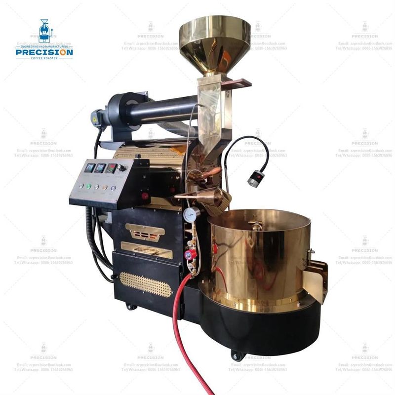 স্টেইনলেস স্টীল ইলেকট্রিক গ্যাস টাইপ 5Kg 10Kg 15Kg কফি রোস্টিং মেশিন কফি রোস্টার